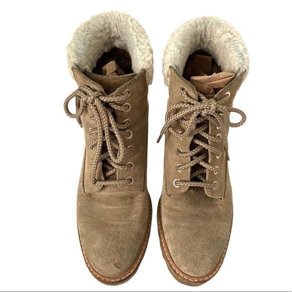 Zara Basic Collection Suede Faux Fur Boots in Size EU 36 - Picture 5 of 16